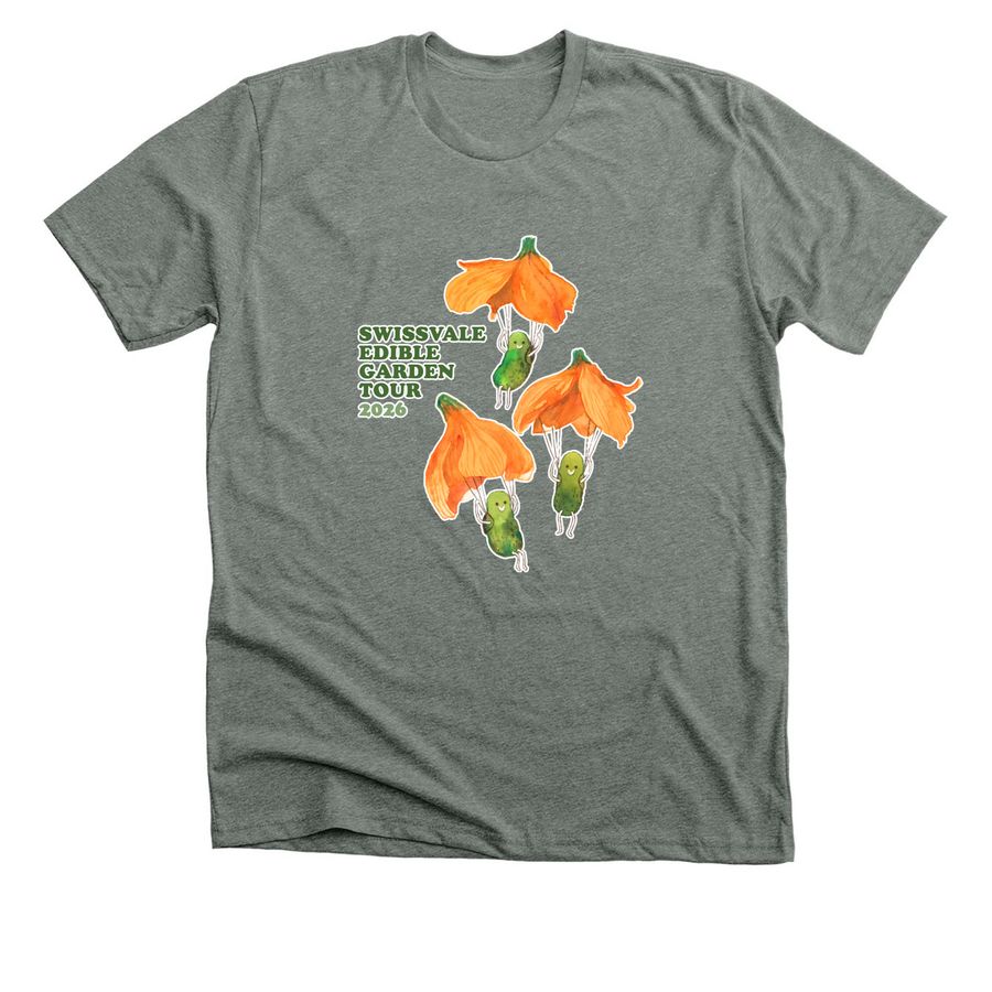 2026 Swissvale Edible Garden Tour, a Deep Heather Premium Unisex Tee