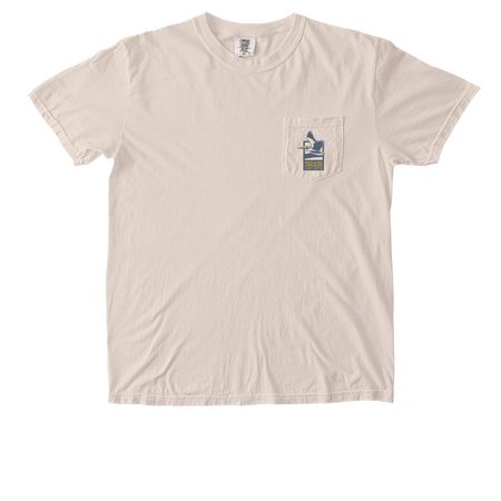WWCC X KNGDMCO - HB PELI IVORY, a Ivory Comfort Colors Pocket Tee