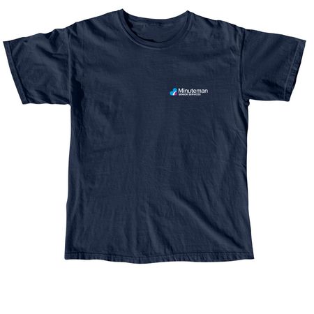 Minuteman Senior Services Shirts, a True Navy Comfort Colors Unisex Tee