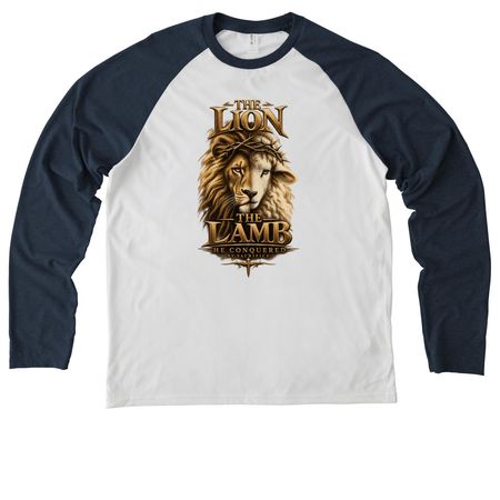 Blood & Glory, a Rebel Blue/ Bright White Allmade Eco Triblend Colorblock Raglan Long Sleeve Tee