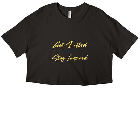 Yellow Jacket Inspired&nbsp;, a Black Women?s Cropped Cotton Tee