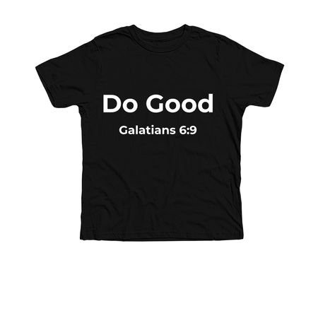 Do Good Project Tee, a Solid Black Blend Premium Youth Tee