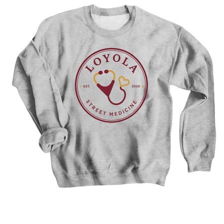 Wear the Mission - Inverse Logo, a Sport Grey Crewneck Sweatshirt