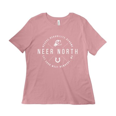 NEER North Circle Logo, a Orchid Women?s Relaxed Cotton Tee