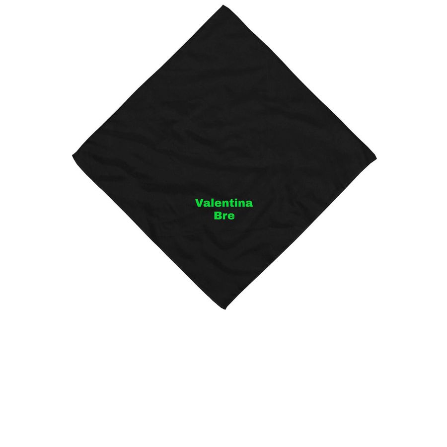 Valentina bre, a Black Cotton Bandana
