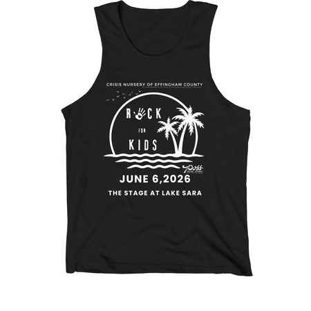 Rock for Kids 2026&nbsp;, a Black Premium Cotton Tank