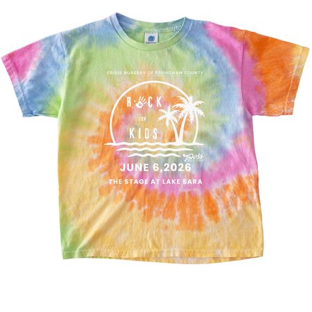Rock for Kids 2026&nbsp;, a Eternity Youth Tie Dye Tee