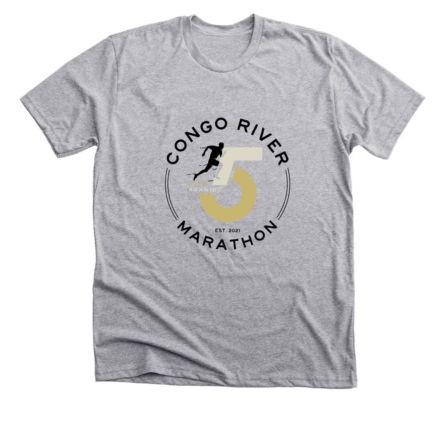 "5 sur 5"&nbsp;Anniversary Edition, a Athletic Heather Premium Unisex Tee