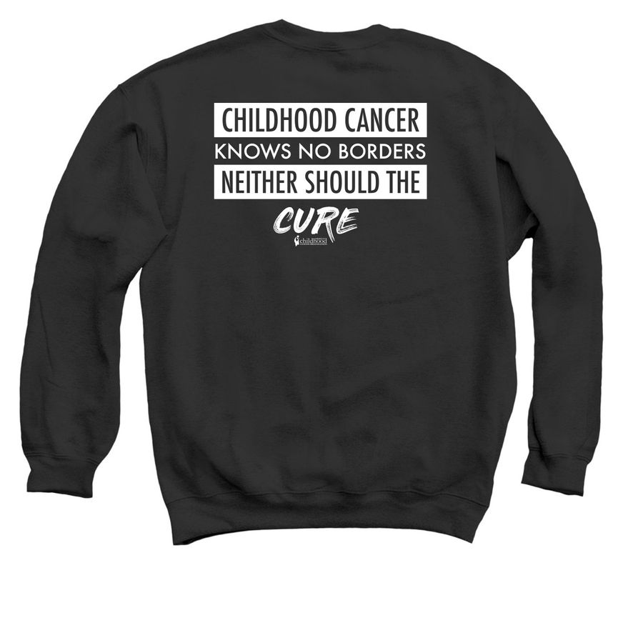 #NoMoreBorders Shirt&nbsp;, a Black Crewneck Sweatshirt (back-view)