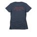 Rainbow bookseller&nbsp;, a Midnight Navy Women's Slim Fit Tee (back-view)