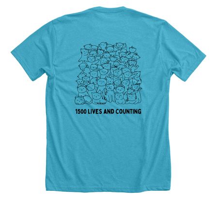 2026 HAPPYKATS, a Heather Aqua Premium Unisex Tee