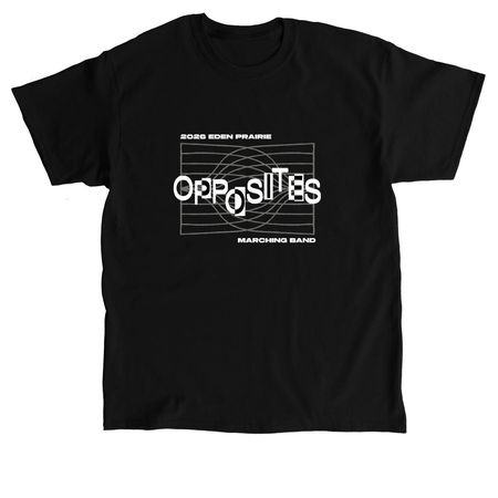 Marching Band Opposites Season, a Black Classic Unisex Tee