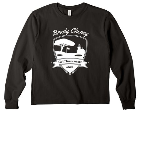 Youth Store-Brady Cheney Charity Golf&nbsp;, a Black Youth Heavyweight Long Sleeve Tee