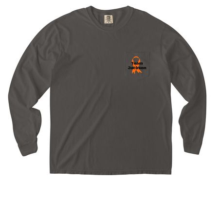 Jackson's Journey Pocket Tees, a Pepper Comfort Colors Long Sleeve Pocket Tee