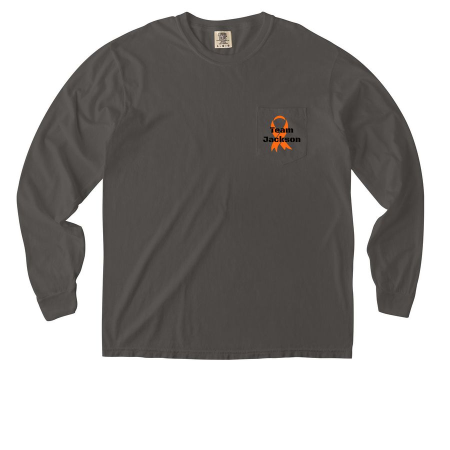 Jackson's Journey Pocket Tees, a Pepper Comfort Colors Long Sleeve Pocket Tee