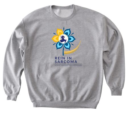 Sunflower Awareness, a Sport Grey Softstyle Crewneck Sweatshirt