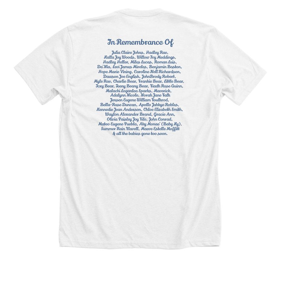 October Awareness Shirts Batch 19, a Solid White Blend Premium Unisex Tee (back-view)
