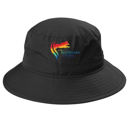 HATS!, a Black Printed UV Bucket Hat