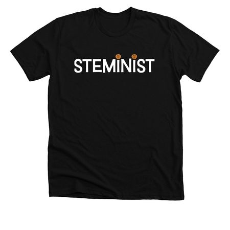 Young Women In Bio Gear, a Solid Black Blend Premium Unisex Tee
