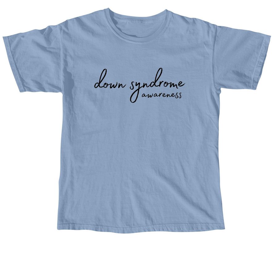 DS Awareness, a Washed Denim Comfort Colors Unisex Tee