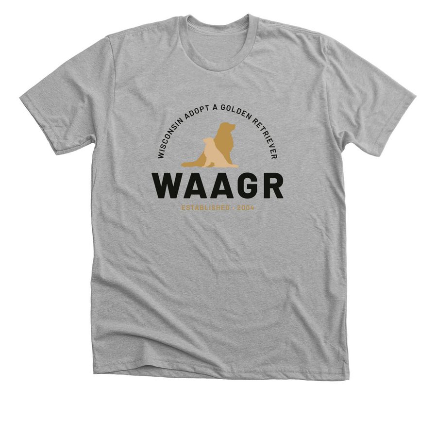 WAAGR Logo, a Athletic Heather Premium Unisex Tee