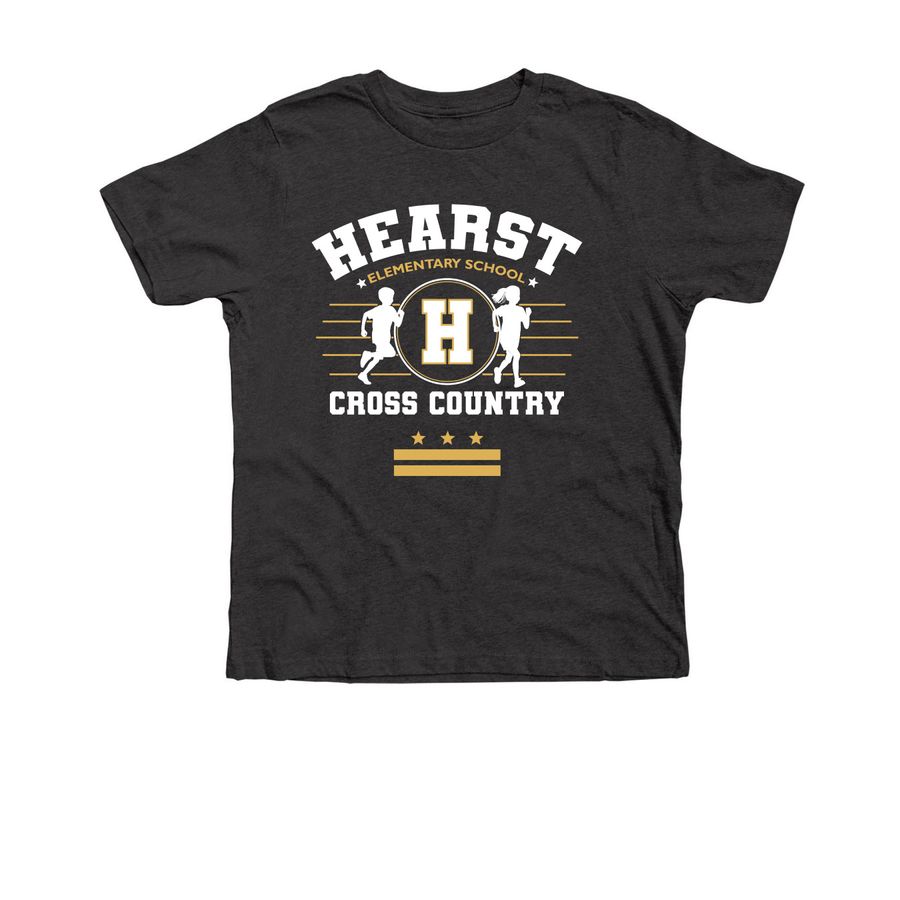 Youth Cross Country Design, a Dark Grey Heather Premium Youth Tee