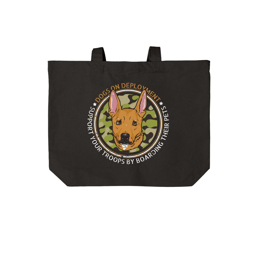 2020 DoD Mascot, Kali Totes, a Deep Black Cotton Canvas Tote Bag