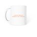 Merryn Ribbon Cup, a White Coffee Mug (back-view)