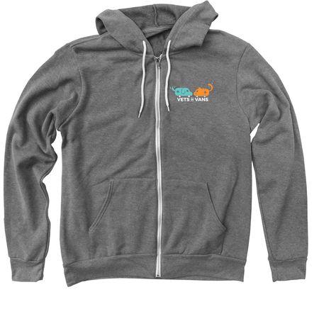 Pride T-Shirt, a Deep Heather Zip Up Hoodie