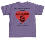 Cast Shirt Alice by Heart, a Grape Comfort Colors Unisex Tee (back-view)