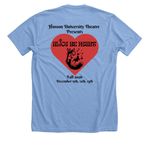 Cast Shirt Alice by Heart, a Heather Carolina Blue Premium Unisex Tee (back-view)