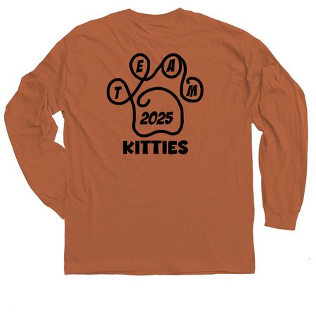 TeamKitties2025, a Texas Orange Classic Long Sleeve Tee