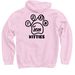 TeamKitties2025, a Light Pink Pullover Hoodie (back-view)