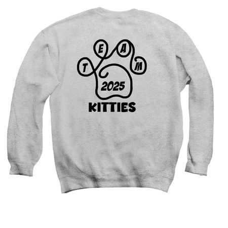 TeamKitties2025, a Sport Grey Crewneck Sweatshirt
