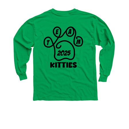 TeamKitties2025, a Irish Green Youth Long Sleeve Tee