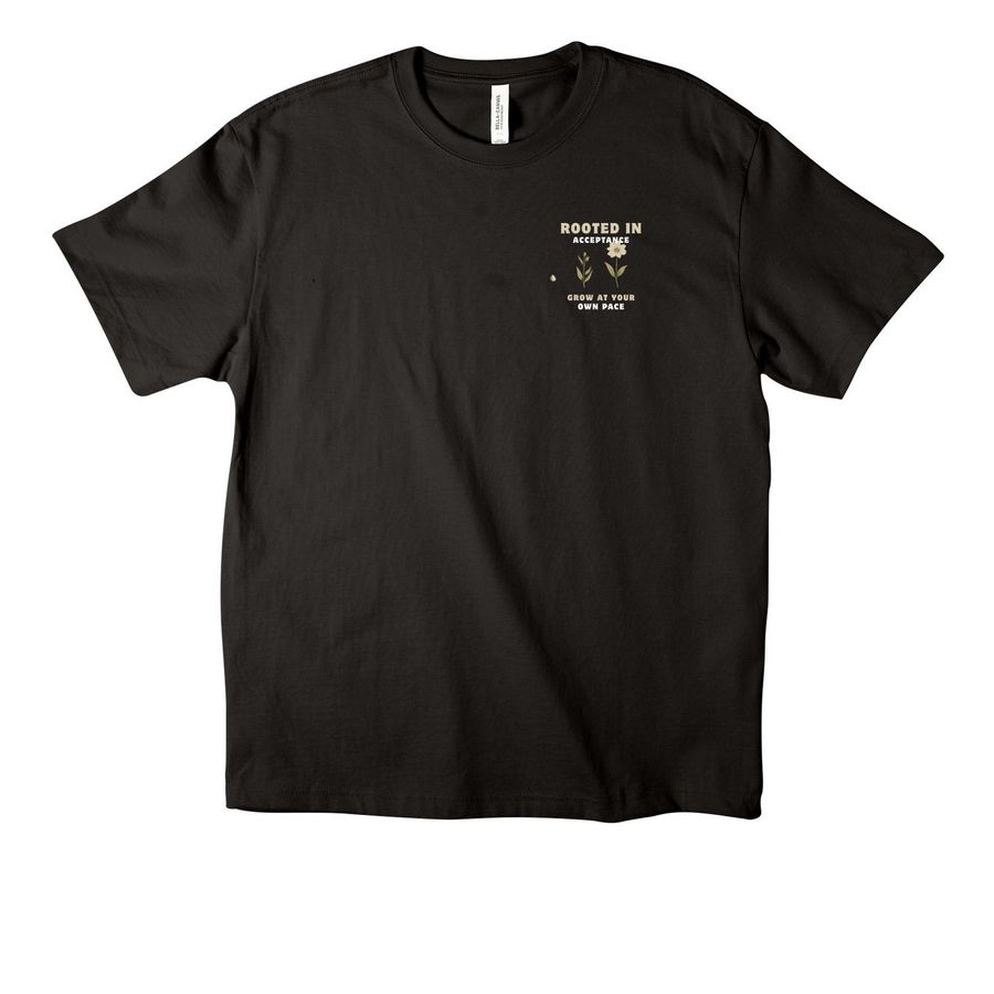 Rooted In Acceptance&nbsp;, a Black Unisex Heavyweight Tee