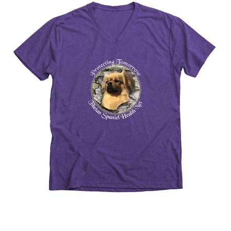 TSHN White Logo&nbsp;, a Purple Rush Premium V-Neck Tee