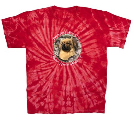 TSHN White Logo&nbsp;, a Red Classic Tie Dye Tee