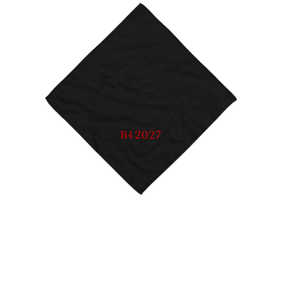 B4 2027 Bandana, a Black Cotton Bandana