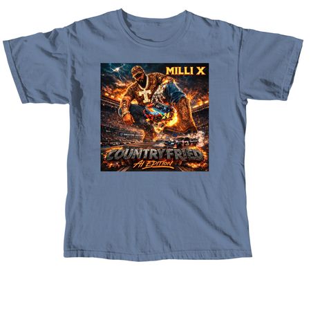 Country Fried AI Edition, a Blue Jean Comfort Colors Unisex Tee