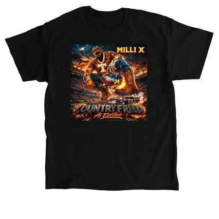 Country Fried AI Edition, a Black Classic Unisex Tee