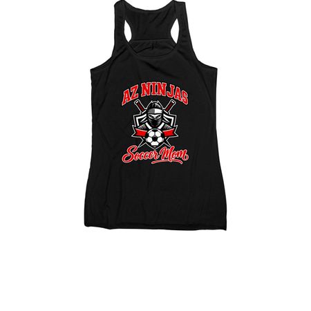 AZ Ninjas Soccer Mom&nbsp;, a Black Women's Racerback