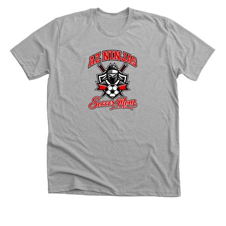 AZ Ninjas Soccer Mom&nbsp;, a Athletic Heather Premium Unisex Tee