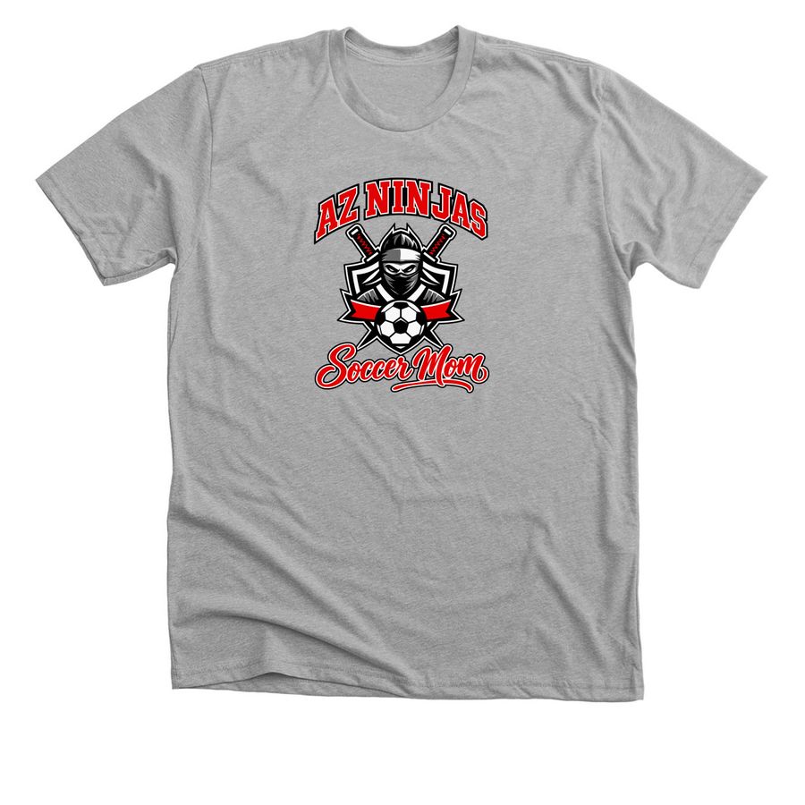 AZ Ninjas Soccer Mom&nbsp;, a Athletic Heather Premium Unisex Tee
