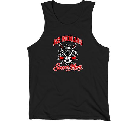 AZ Ninjas Soccer Mom&nbsp;, a Black Premium Cotton Tank