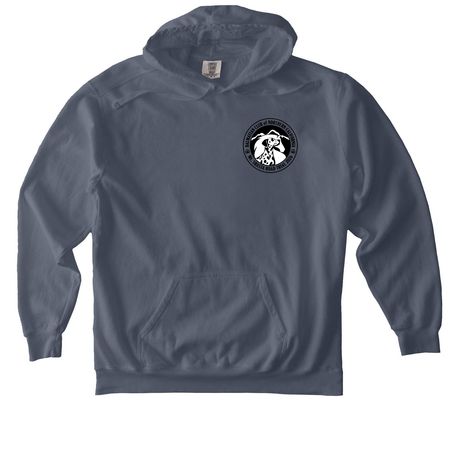 DCNC Mt. Shasta Road Trial apparel, a Denim Comfort Colors Pullover Hoodie