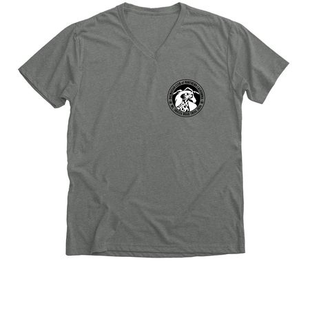 DCNC Mt. Shasta Road Trial apparel, a Deep Heather Premium V-Neck Tee