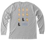 Pawsitive Play Anniversary Shirt, a Athletic Heather Premium Long Sleeve Tee (back-view)