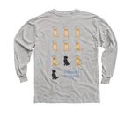 Pawsitive Play Anniversary Shirt, a Sport Grey Youth Long Sleeve Tee (back-view)