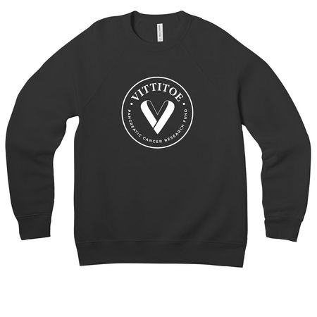 Vittitoe Hope Apparel - White Logo, a Black Premium Raglan Crewneck Sweatshirt